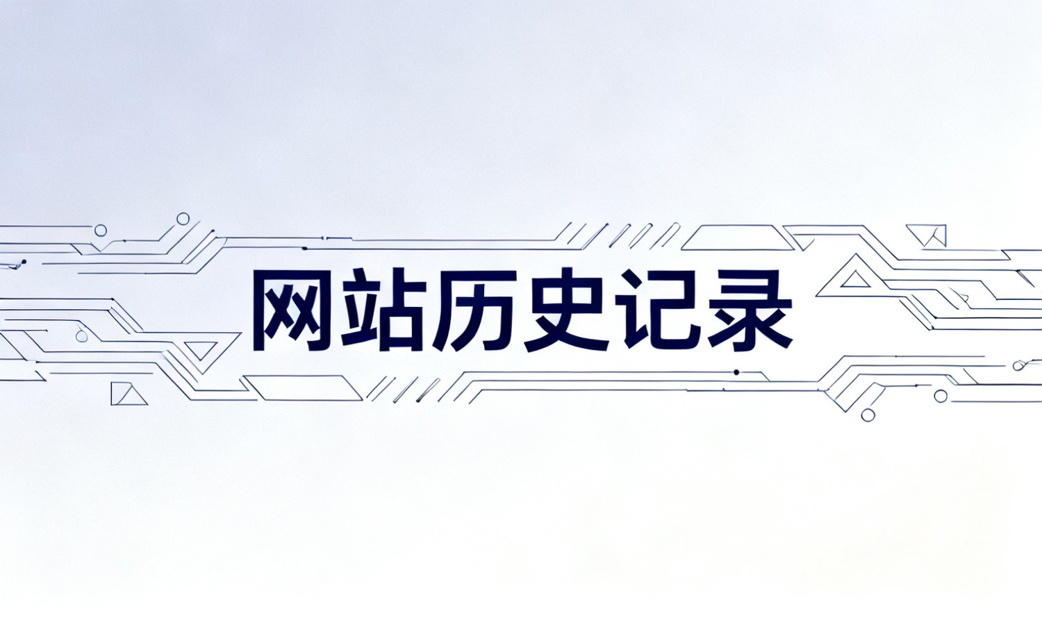 网站历史记录